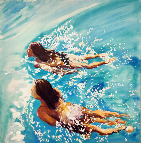 duo scintillant van Maude Ovize, Schilderij te koop op Singulart