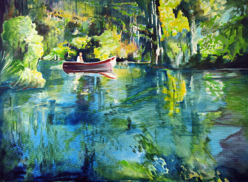 Balade by Maude Ovize, 油畫 for Sale on Singulart