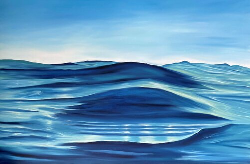 Swimming in Tropical Water van Alanah Jarvis, Schilderij te koop op Singulart