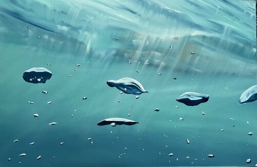 Bubbles Bubbles Bubbles van Alanah Jarvis, Schilderij te koop op Singulart