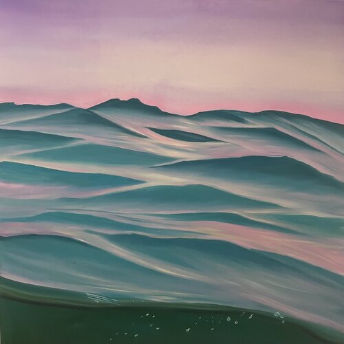 Purple at Sea di Alanah Jarvis, Pittura in vendita su Singulart