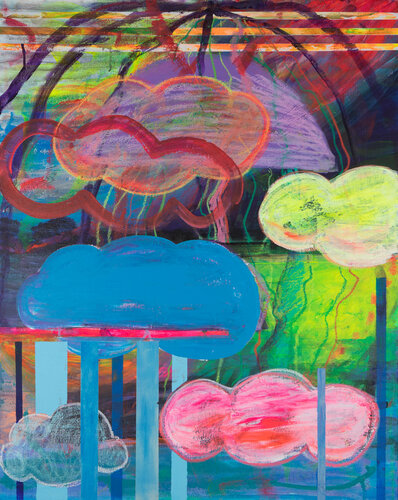 Reflections on Meditation: The Clouds van Eunice Kim, Schilderij te koop op Singulart