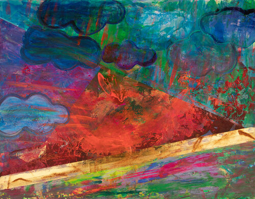 Reflections on Meditation: The Clouds von Eunice Kim, Malerei kaufen auf Singulart