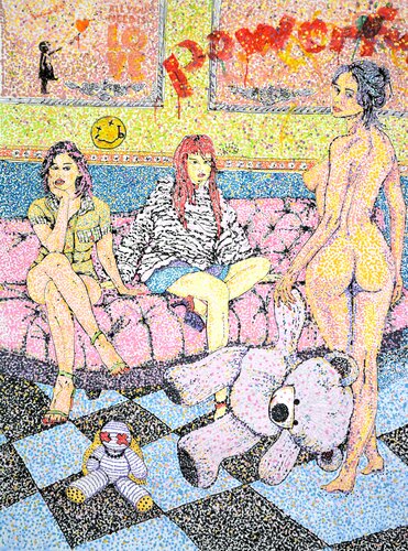 Girls Power van Udo von Gelden, Schilderij te koop op Singulart