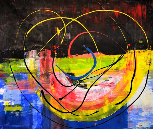 Abstrakt Line von Udo von Gelden, Malerei kaufen auf Singulart