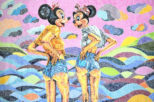 Girls Mickey World by Udo von Gelden, Painting for Sale on Singulart