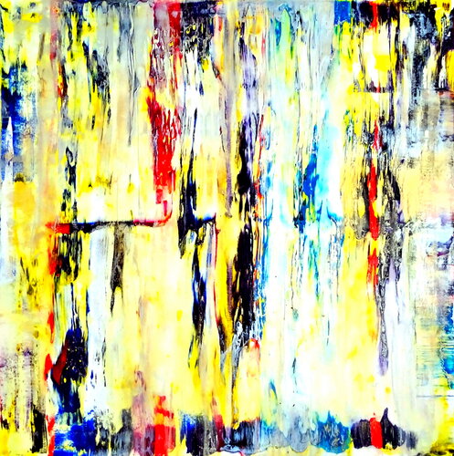 Abstrakt Line - Bewegung suggeriert eine dynamische und expressive Art von Formen Farben Bewegung und Energie vermittelt van Udo von Gelden, Schilderij te koop op Singulart