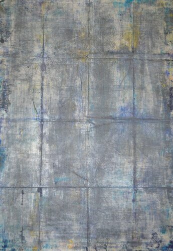 Abstrakt Farbenspiel Blau von Udo von Gelden, Malerei kaufen auf Singulart