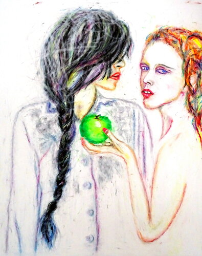 green apple von Udo von Gelden, Malerei kaufen auf Singulart