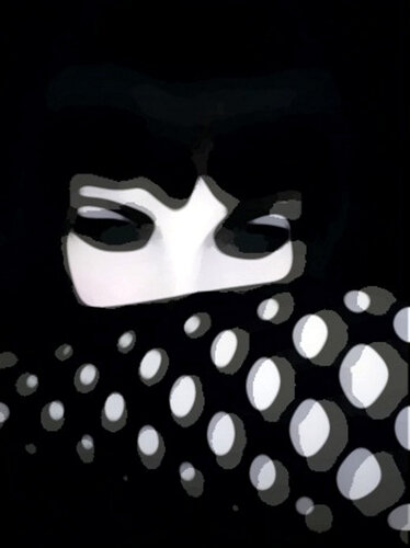 Frau in Schwarz par Udo von Gelden, Digital en vente sur Singulart