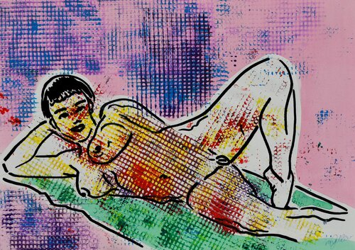 Akt FKK van Udo von Gelden, Schilderij te koop op Singulart
