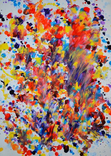 Abstrakt Farbenspiel Nr. 506 de Udo von Gelden, Pintura a la venta en Singulart