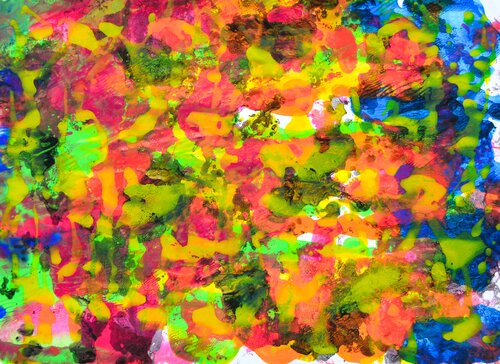 Abstrakt Farbenspiel Nr. 510 van Udo von Gelden, Schilderij te koop op Singulart