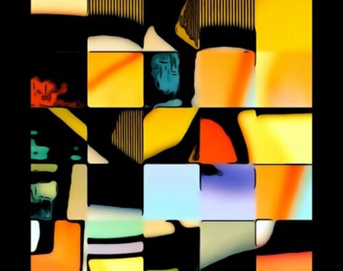 Abstrakt Farbenspiel di Udo von Gelden, Digitale in vendita su Singulart