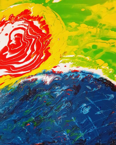 sonnenspiele di Udo von Gelden, Pittura in vendita su Singulart