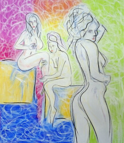 Club Sauna von Udo von Gelden, Malerei kaufen auf Singulart