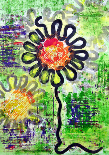 Stadtblume di Udo von Gelden, Pittura in vendita su Singulart