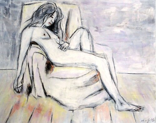 Schlafende Frau de Udo von Gelden, Pintura a la venta en Singulart