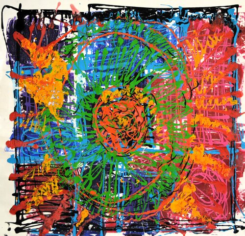 Abstrakt Farbenspiel van Udo von Gelden, Schilderij te koop op Singulart