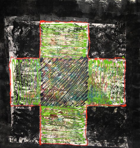 Abstrakt Farbenspiel van Udo von Gelden, Schilderij te koop op Singulart