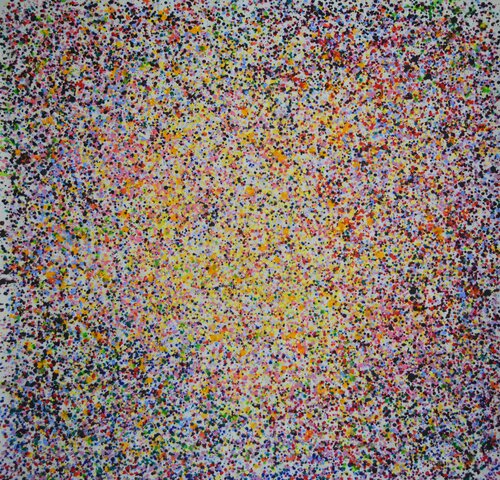 Abstrakt Farbenspiel 2026 April II van Udo von Gelden, Schilderij te koop op Singulart