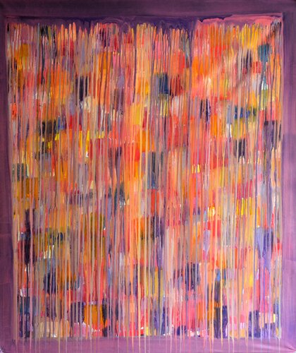 Abstrakt Farbenspiel Line de Udo von Gelden, Pintura a la venta en Singulart