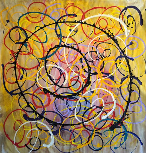 Abstrakt Farbenspiel 2026 Juni by Udo von Gelden, Painting for Sale on Singulart