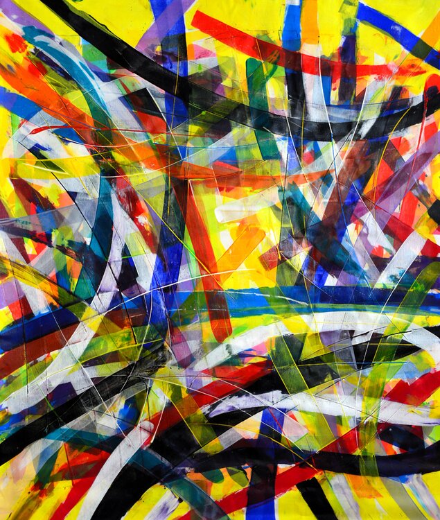 Abstrakt Farbenspiel Udo von Gelden