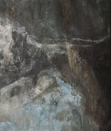 Man sieht den Himmel doch! di Petra Knauer, Pittura in vendita su Singulart