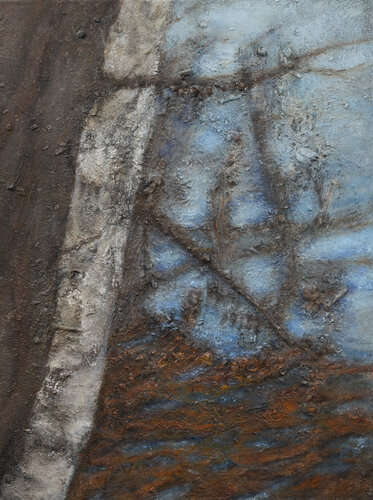 Landschaft Moor IV by Petra Knauer, Painting for Sale on Singulart