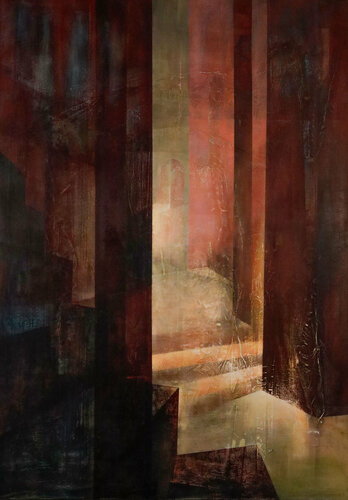 ..wag es nur zum Licht zu dringen IV van Peter Knauer, Schilderij te koop op Singulart