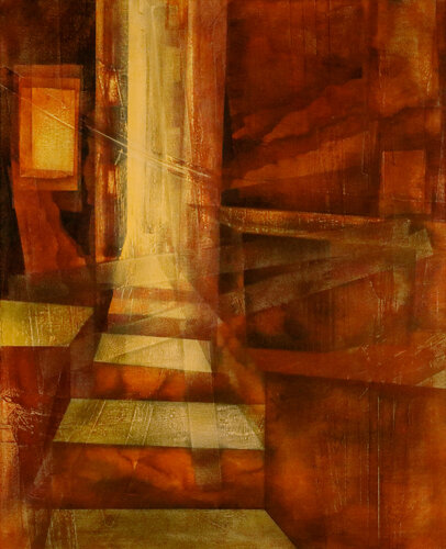 Blendender Weg, der sich vor Licht verlor (R.M. Rilke) III de Peter Knauer, Pintura a la venta en Singulart