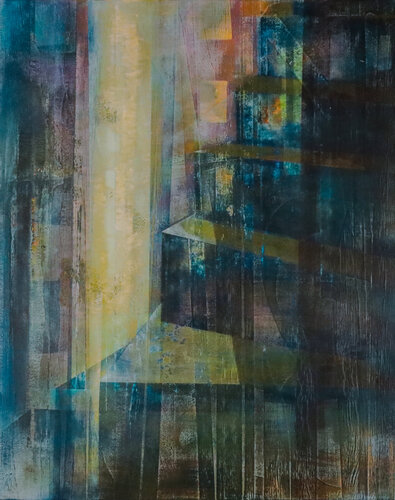 Stufe für Stufe - dem Licht folgend I de Peter Knauer, Pintura a la venta en Singulart