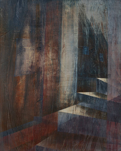 Stufe für Stufe - dem Licht folgend V van Peter Knauer, Schilderij te koop op Singulart