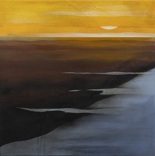 Moorlandschaft IV par Peter Knauer, Peinture en vente sur Singulart