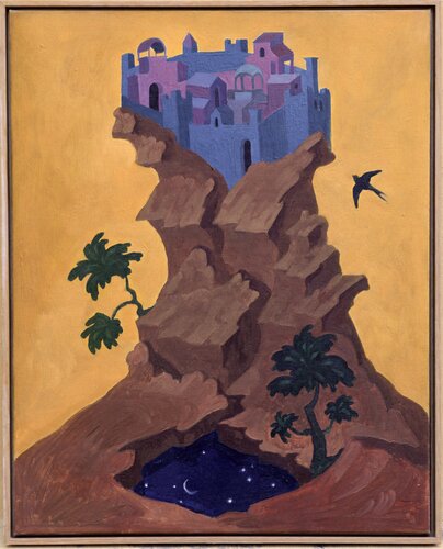 Cosmic Castle par Fernando Cidoncha, Peinture en vente sur Singulart