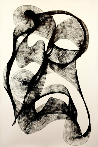 Enigmatic Flow V23 van Alan Toledano, Werk op papier te koop op Singulart