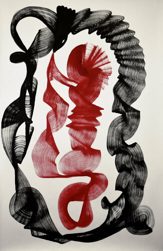 Red Flow di Alan Toledano, Opera su carta in vendita su Singulart