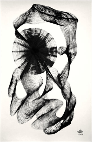 Flowing into the sun van Alan Toledano, Schilderij te koop op Singulart