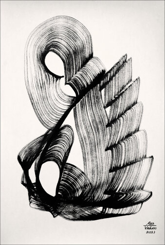Flowing into the Horizon van Alan Toledano, Schilderij te koop op Singulart