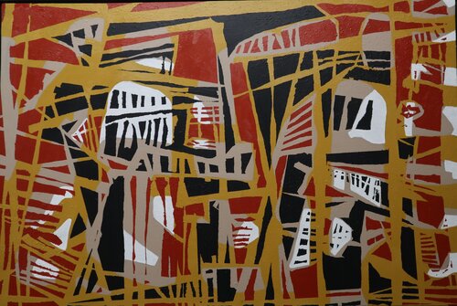 BRONCHOSCOPIE (Some hazy early morning crossing paths) by Benoît Tremblay,, Painting for Sale on Singulart