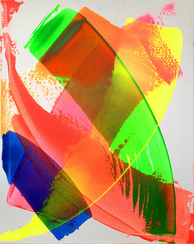 Neon Katana di Eren Ögüt, Pittura in vendita su Singulart