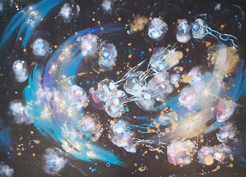 Life under the water II von Ivana Brazdova, Malerei kaufen auf Singulart