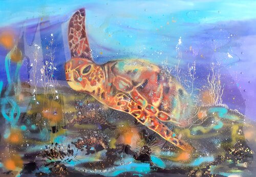 life below the surface II van Ivana Brazdova, Schilderij te koop op Singulart