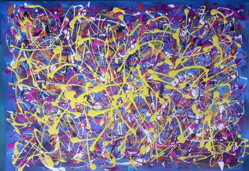 Pollock in my head II by Ivana Brazdova, 油畫 for Sale on Singulart