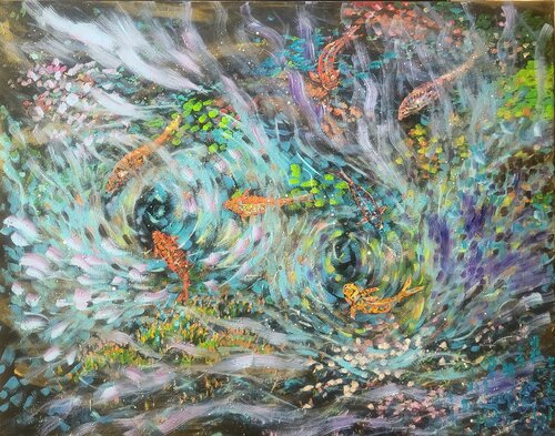 Magic lake di Ivana Brazdova, Pittura in vendita su Singulart