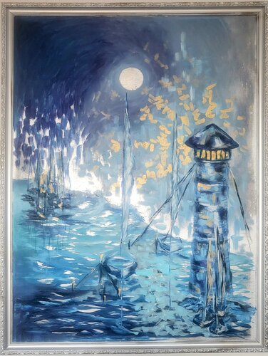 Lighthouse van Ivana Brazdova, Schilderij te koop op Singulart