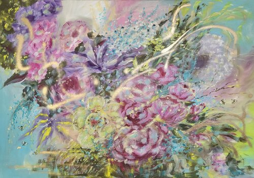 Flowers intoxication II van Ivana Brazdova, Schilderij te koop op Singulart