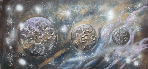 Planets by Ivana Brazdova, Painting for Sale on Singulart