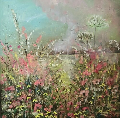 Dreamy meadow van Ivana Brazdova, Schilderij te koop op Singulart